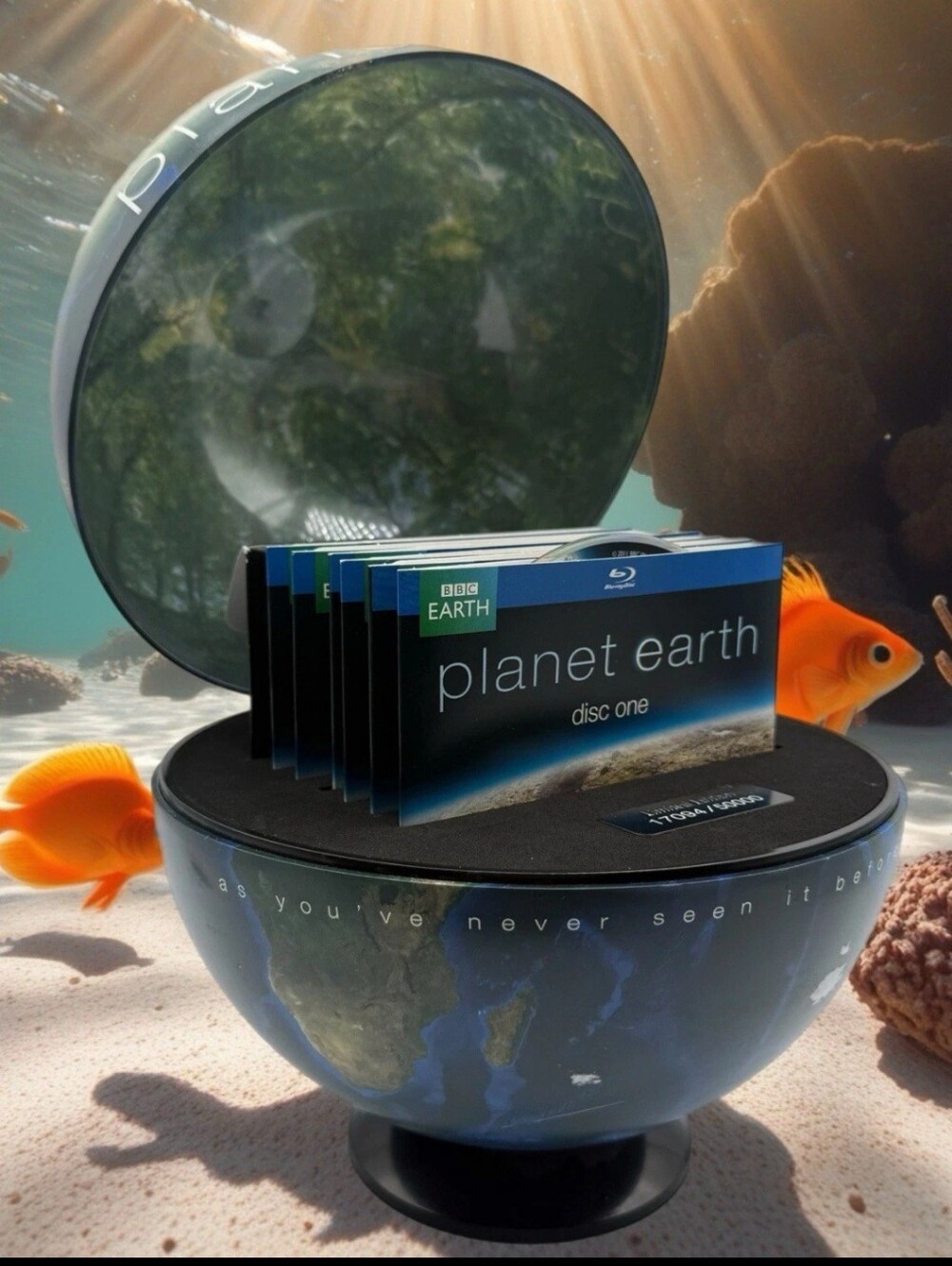 Planet Earth - The Complete Collection Blu-ray 6- DVD Disc Set Globe Earth